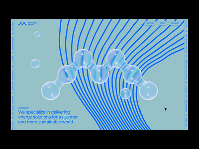 Michigan Hydro 3d animation blender blob bubbles conservation displacement distort metaballs michigan monochromatic morph page wipe ripple warp water watercolor waves web design webgl