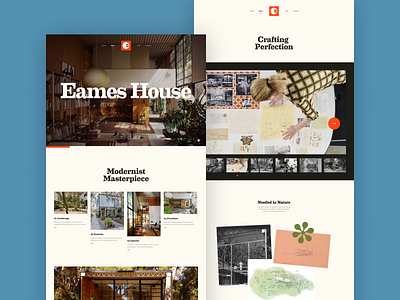 Eames House 01 architecture case study house eames eames house layout mcm mid century modern typography