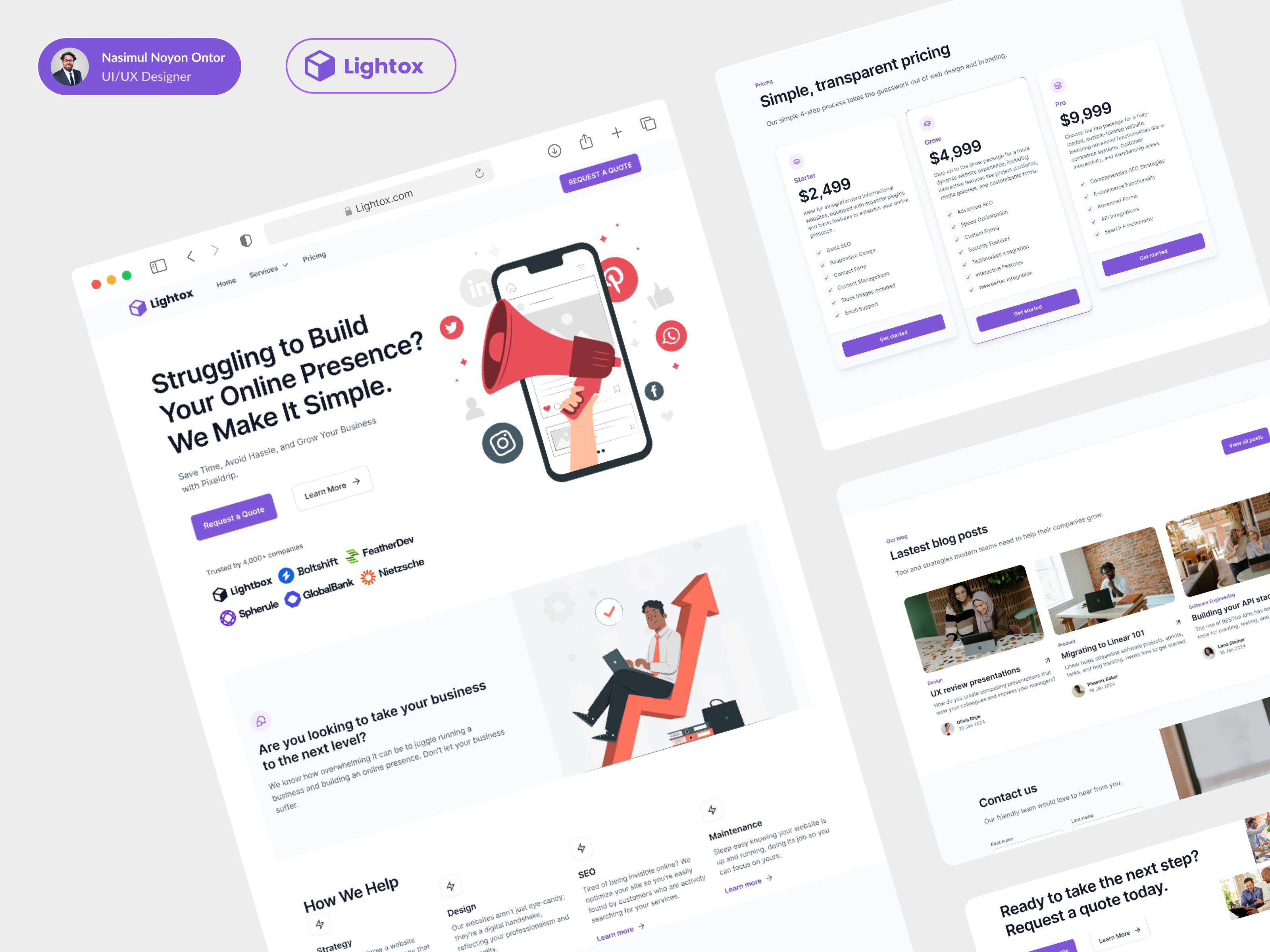 Example of I Will Design, Redesign, Improve UX