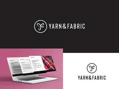 Yarn&Fabric branding fabric logo monogram yarn