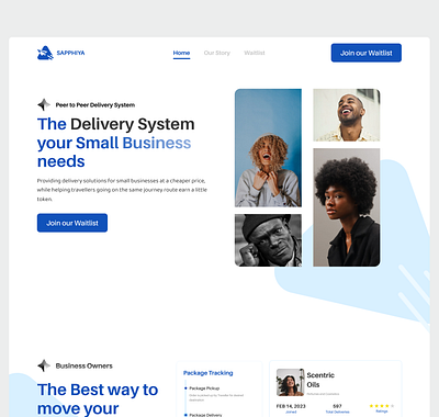 SAPPIYA- A Delivery as a Service Website deliveryasaservice landing page ui ux website