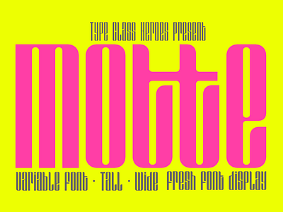 Motte - Display Font 80s font 90s font branding font cosmetic display font family font fashion font feminine font futuristic font groovy font headline font ligature font minimalist font modern font retro font tall font typography variable font vintage font webfont