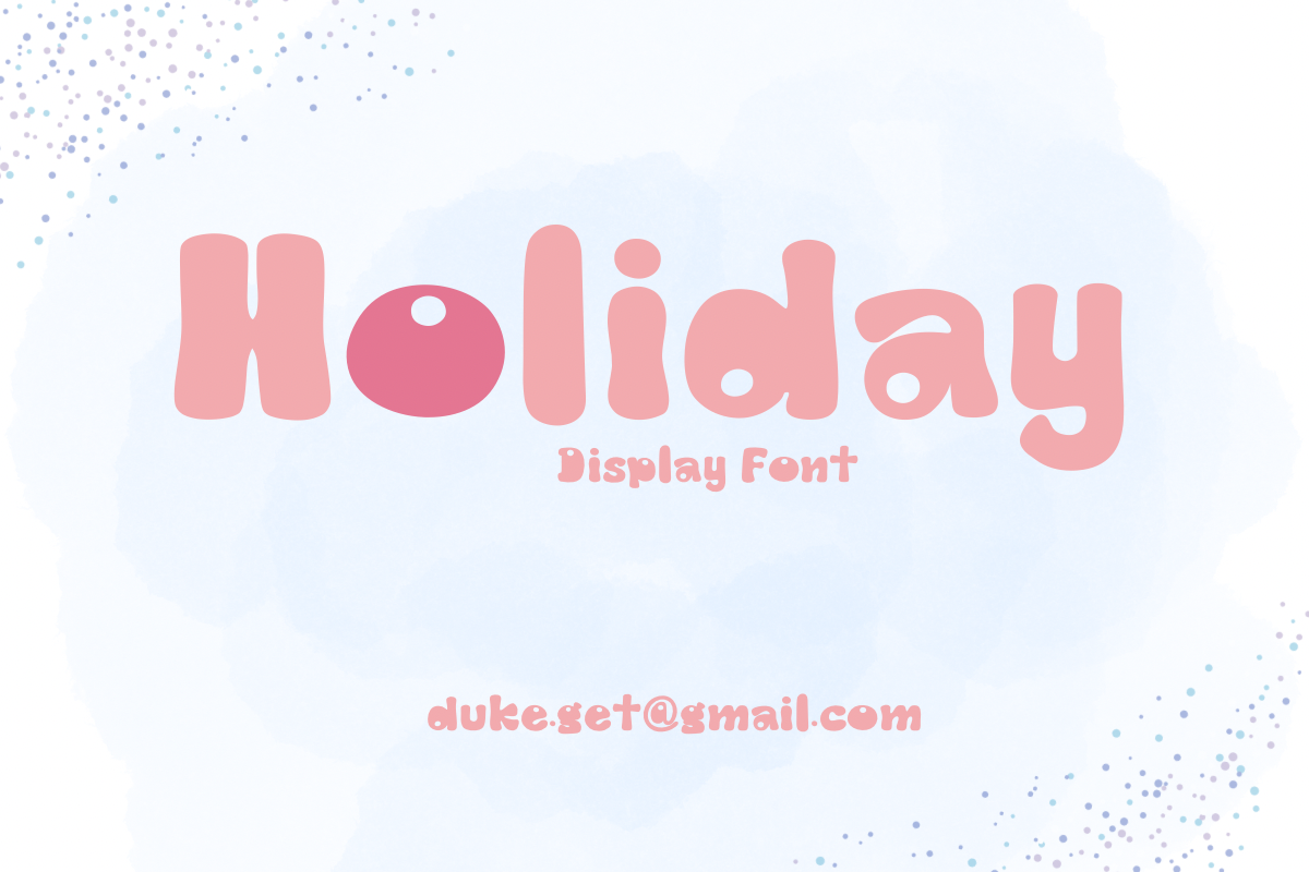 Holiday Font display font font fonts groovy hand writing retro
