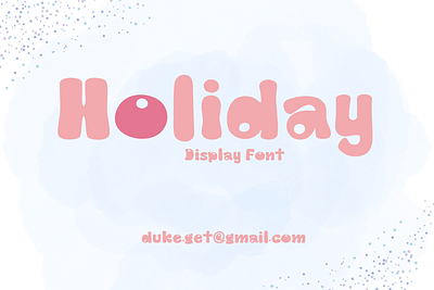 Holiday Font display font font fonts groovy hand writing retro