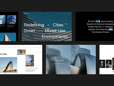 Architecture Website | Full Page architecture building business city clean construction design editorial exterior inspiration interior landing page luxury minimal modern property structure ui ux website