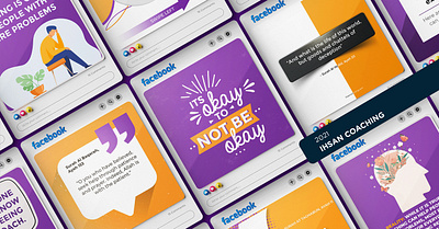 Instagram Theme layout ads animation creative illustrations illustrator instagram quotes social media thumbnail typography