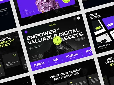 Polar - Digital Agency Landing Page agency design digital digital agency digital agency landing page figma graphic design landing page minimal ui ui ux website