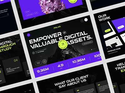 Polar - Digital Agency Landing Page agency design digital digital agency digital agency landing page figma graphic design landing page minimal ui ui ux website