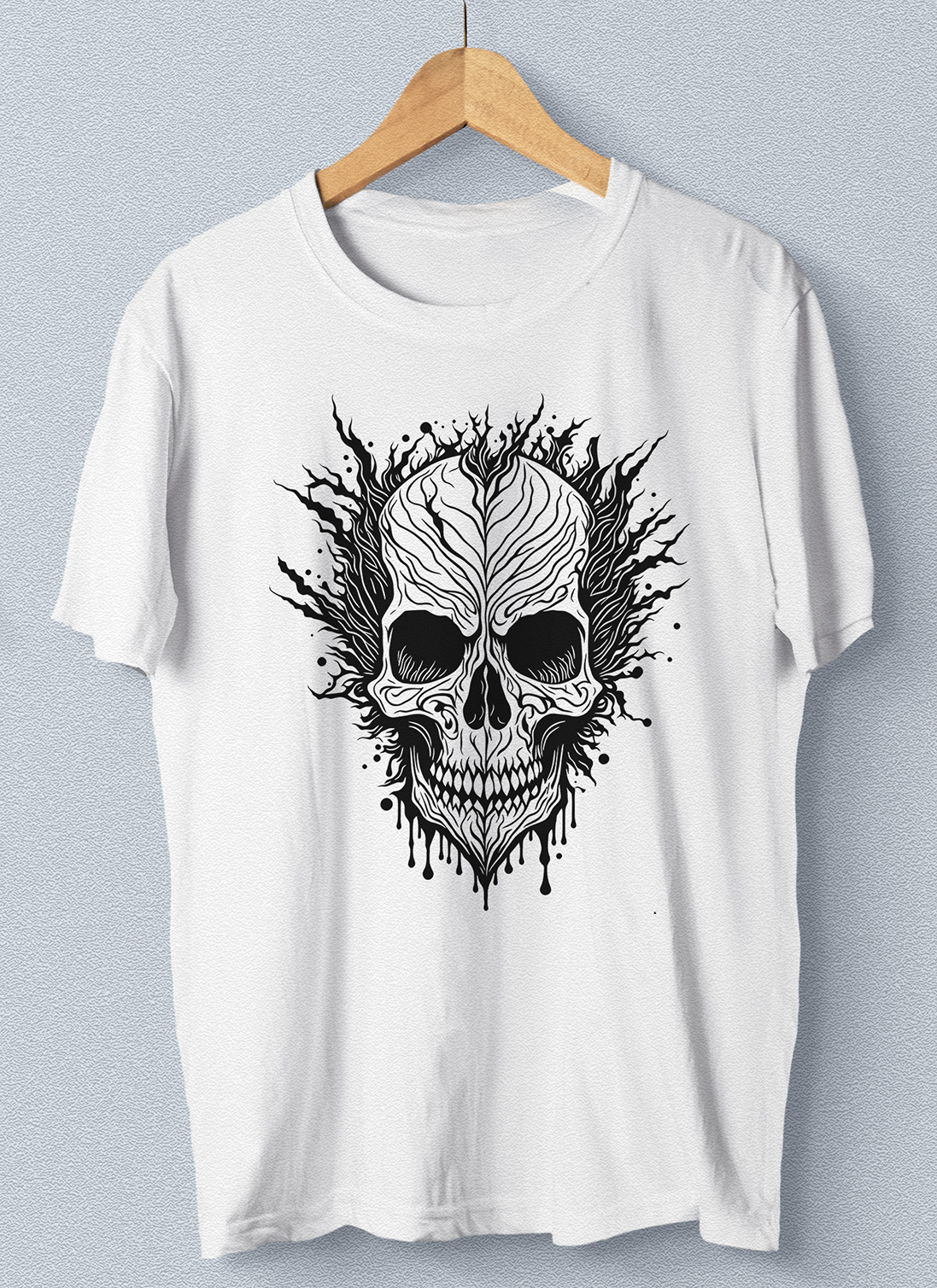 Crack SKull adobe illustrator artwork crack skull dark design digital art drawing illustration old man old skull portrait skull skull hjead t shirt design