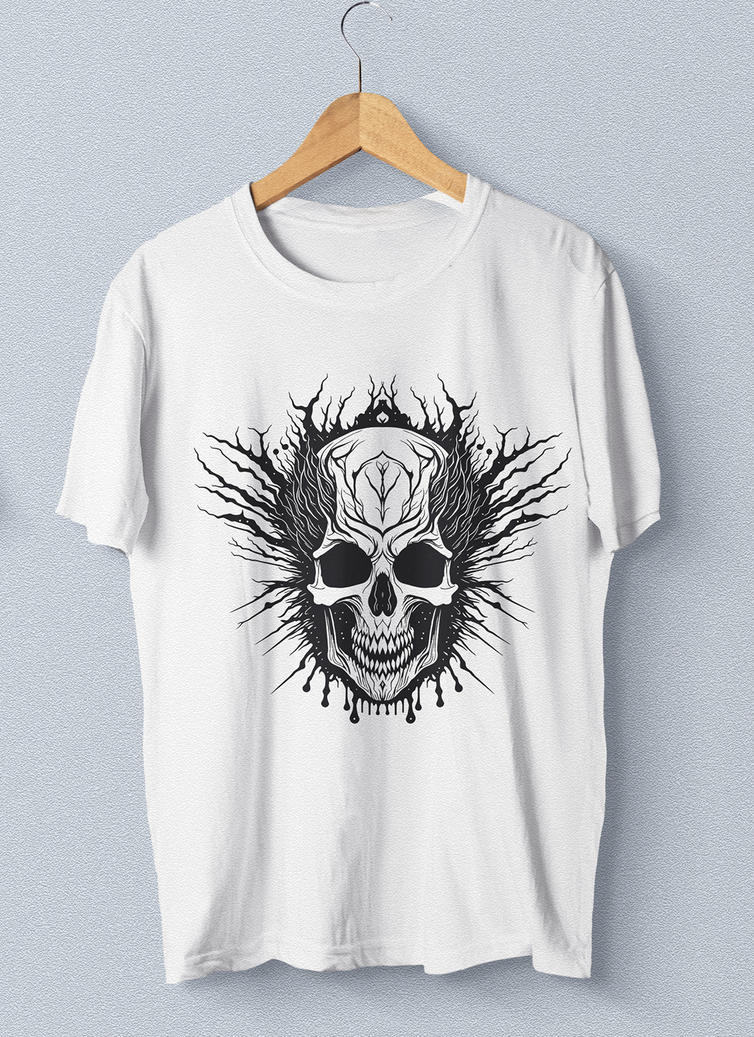 Crack Skull Head adobe illustrator artwork bones crack skull dark dead death design digital art drawing illustration portrait skeleton skull skull head t shirt design