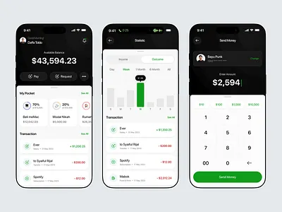 Bapet - Finance Mobile App app bank credit card design e wallet ewallet finance financial fintech mobile money payment transaction transfer ui ui design uiux ux wallet