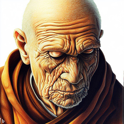 Old Monk | Spiritual Growth | tracingflock ai art artificial intelligence graphic art graphic design illustration old monk pencil art spiritual growth spiritual healing spiritual journey
