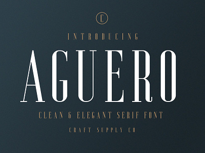 Aguero Serif Font creative design font logo typeface