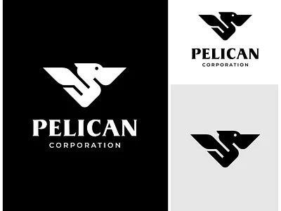 Pelican Unique Minimalist Logo branding creative design graphic design ideas inspiration inspirations logo logo creation logo design logo maker logomark logos minimal minimalist modern pelican pelicans simple unique