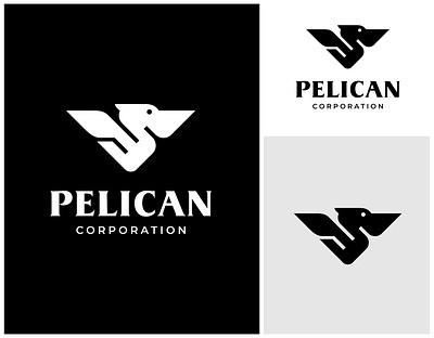 Pelican Unique Minimalist Logo branding creative design graphic design ideas inspiration inspirations logo logo creation logo design logo maker logomark logos minimal minimalist modern pelican pelicans simple unique