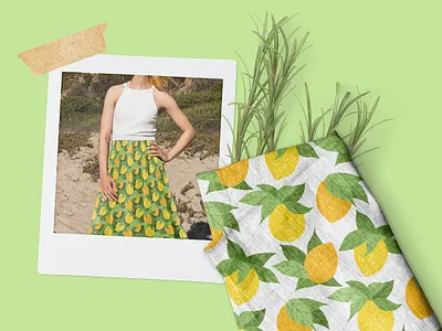 Fresh lemon vector set border card cartoon fabric frame fruit graphic design lemon clipart nature pattern surface design wrapping paper wreath