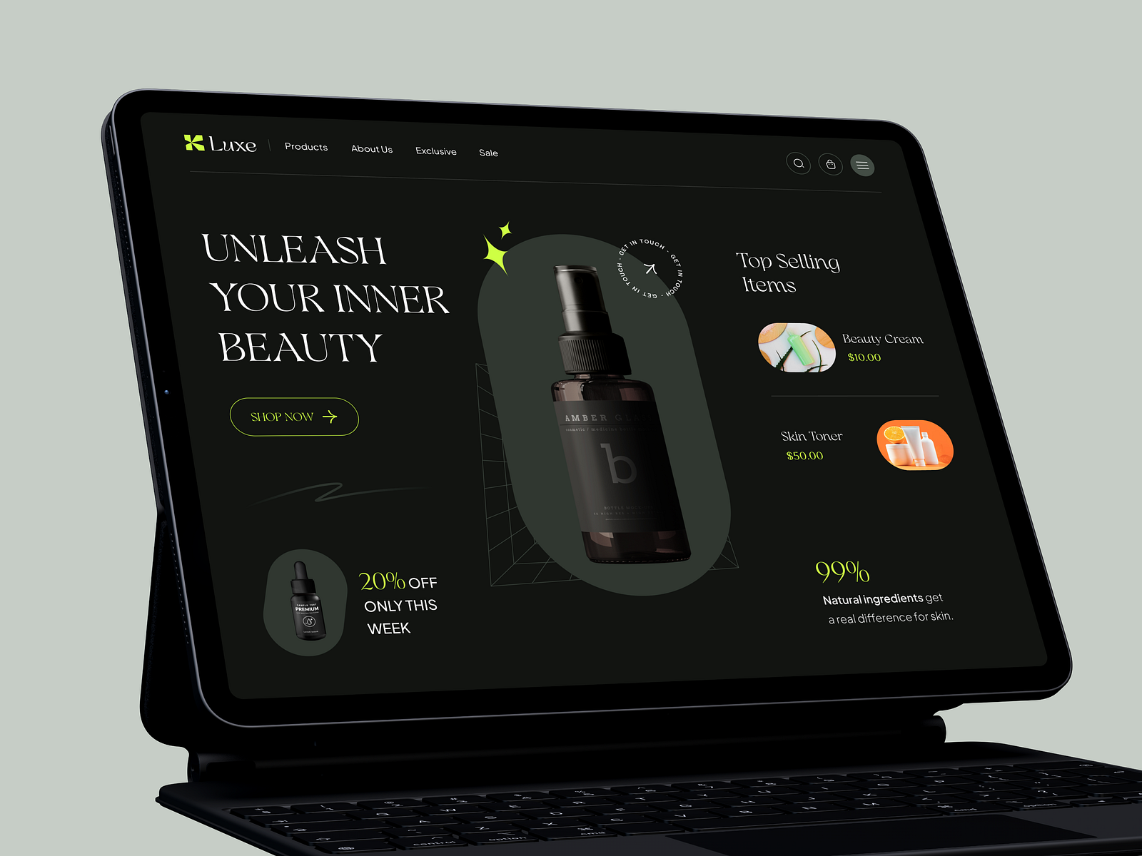 Skin Care Product site by Mahmudul Hasan Manik for