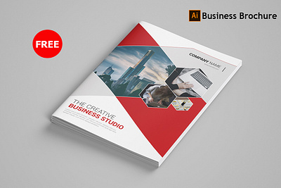 Free Download Business Brochure bifold brochure business brochure company brochure corporate brochure free brochure free download illustrator template