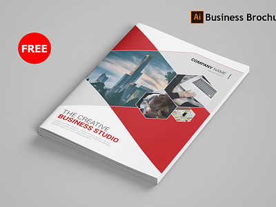 Free Download Business Brochure bifold brochure business brochure company brochure corporate brochure free brochure free download illustrator template