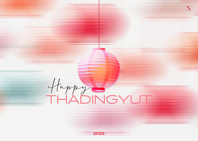HAPPY THADINGYUT! graphic design