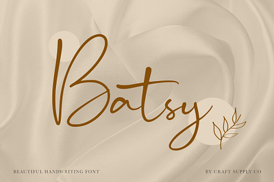 Batsy Font - Craft Supply Co brush creative elegant font lettering logo typeface