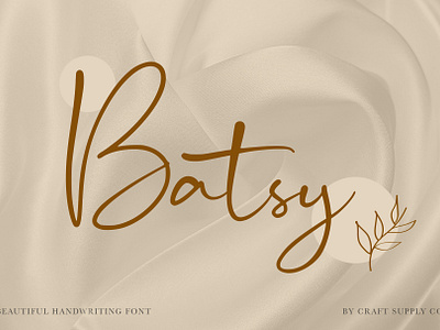 Batsy Font - Craft Supply Co brush creative elegant font lettering logo typeface