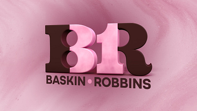 Baskin Robbins 3D Logo 3d after effects baskin robbins branding cinema4d design logo