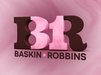 Baskin Robbins 3D Logo 3d after effects baskin robbins branding cinema4d design logo