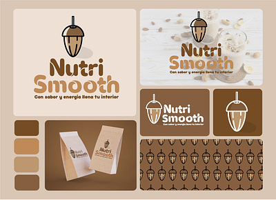 Nutri Smooth branding design graphic design illustration logo typography vector