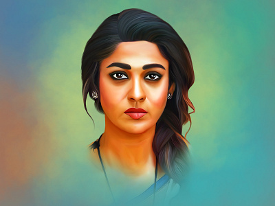 #Nayanthara (South Indian Actress) Painting branding design illustration illustrator logo logo design mockup design typography ui web deisgn