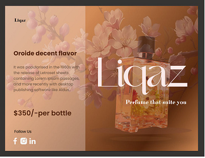 Web UI/UX For Perfume brand design branding design graphic design logo ui ui ux design ux vector web