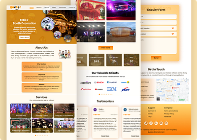 Redesign - Quebec Event management Website ui ux web design