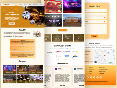Redesign - Quebec Event management Website ui ux web design