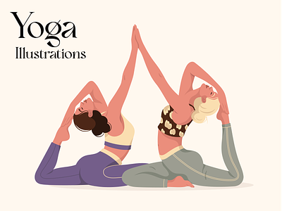 Yoga poses asanas exercises fitness free girl graphic design hatha yoga illustration meditation poses sport vector yoga
