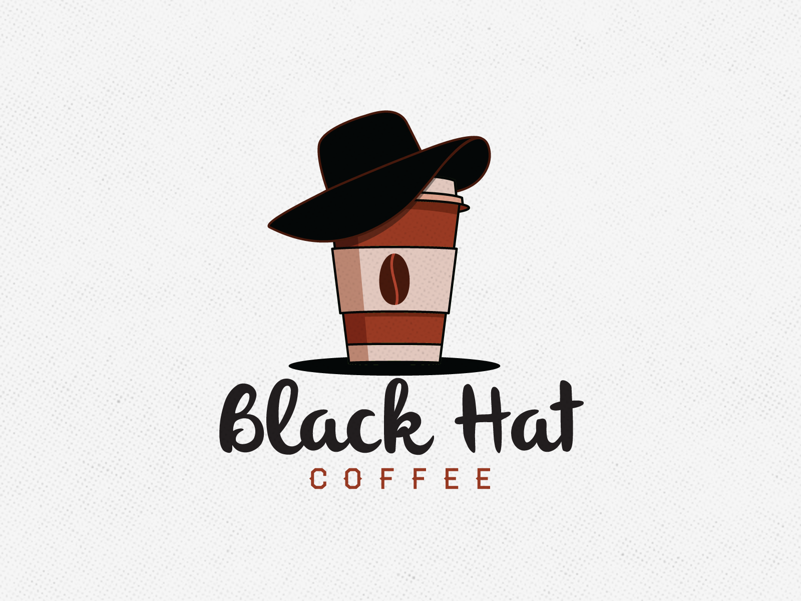 Black Hat Coffee Logo Design By Rawlearn On Dribbble