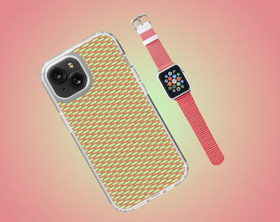 Phone case and Apple Watch band 3d apple watch band beautiful case brand branding business card design graphic design graphicdesign illustration iphone logo mockup design motion graphics phone case soft case trendy trendy design ui vector