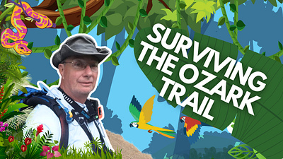 Surviving the Ozark Trail 3d animation branding graphic design logo motion graphics thumbnail