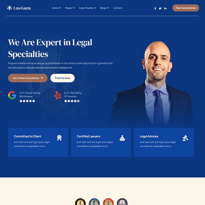 LawGuru - Law Firm and Attorney Joomla 4 Template | Lawyer court envatomarket joomla joomla4 law lawyer legal professionals solicitor themeforest