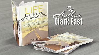 Author Clark East amazon author books branding content graphic design internet sales readers videography visual presentation