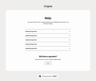 Before and After Relume FAQ Section animation motion graphics ui webdesign websitedesign