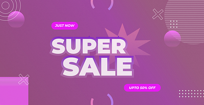 Super Sale Banner design graphic design illustration typography