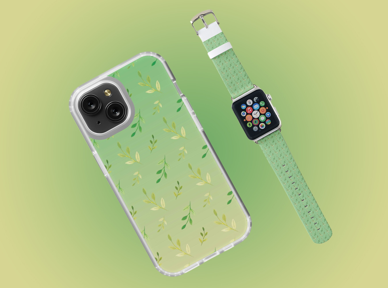 Iphone case and top watch band