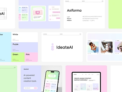 Branding For AI Content Platform ai artificialintelligence brand identity branding branding and design content content creation tools contentcreation contentcreator graphic design graphicdesign identity innovation landing page logo machinelearning startup technology ui ux