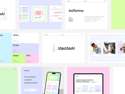 Branding For AI Content Platform ai artificialintelligence brand identity branding branding and design content content creation tools contentcreation contentcreator graphic design graphicdesign identity innovation landing page logo machinelearning startup technology ui ux