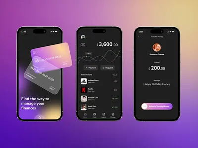 Seamless Finance: Your All-in-One E-Wallet App animation designinspiration digitalfinance dribbbleshot ewalletapp fintech mobile app motion design motion graphics ui ux