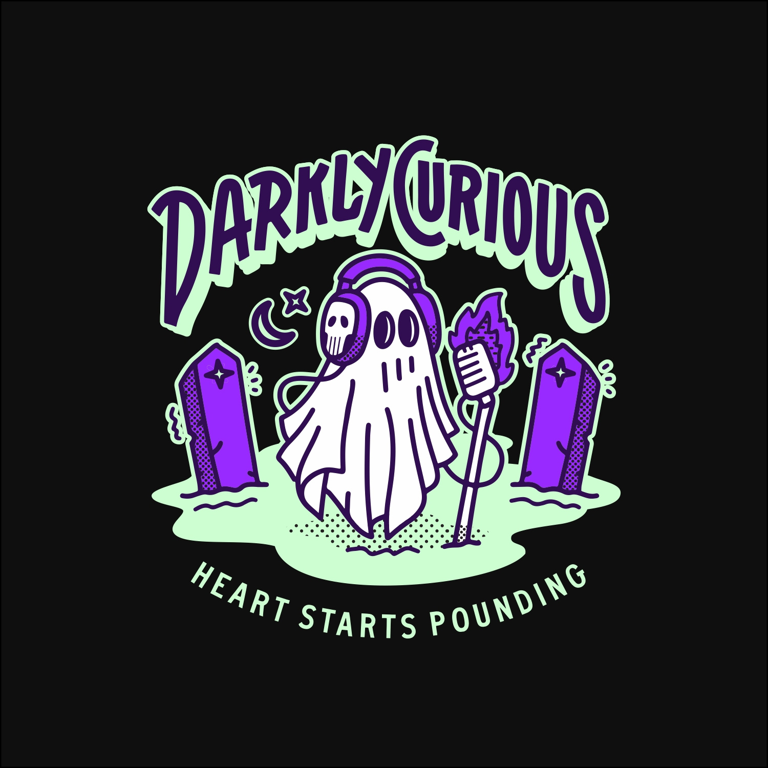 Example of Retro Mascot T Shirt Illustration