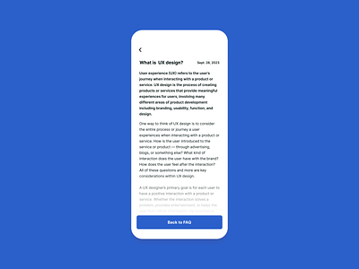 FAQ Reply View UI by Jaime Velasquez on Dribbble