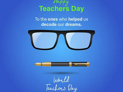Teachers Day post design. branding graphic design illustrator illustratorexpert photoshop photoshopexpert postdesign socialmedia socialmediadesign