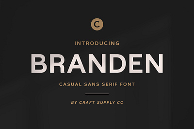 Branden Font - Craft Supply Co brush creative elegant font lettering logo typeface