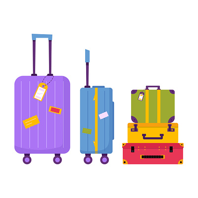 Luggage design delivery design graphic design ill illustration logo luggage vector